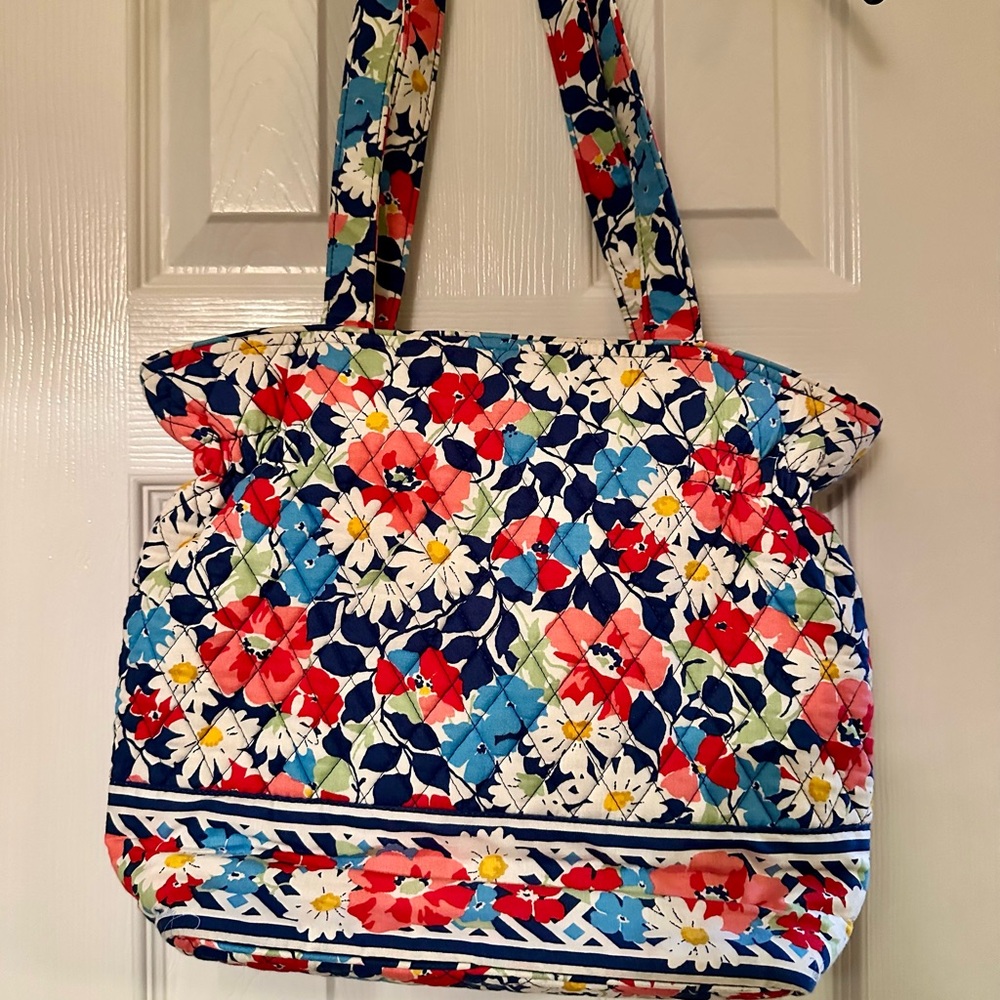 SOLD - crossposted - Vera Bradley Floral Quilted Large Tote Bag